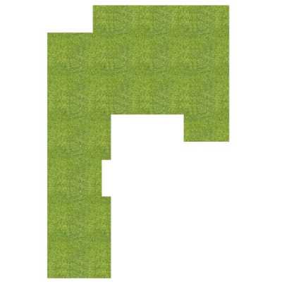 Sudėtingas vejos plotas